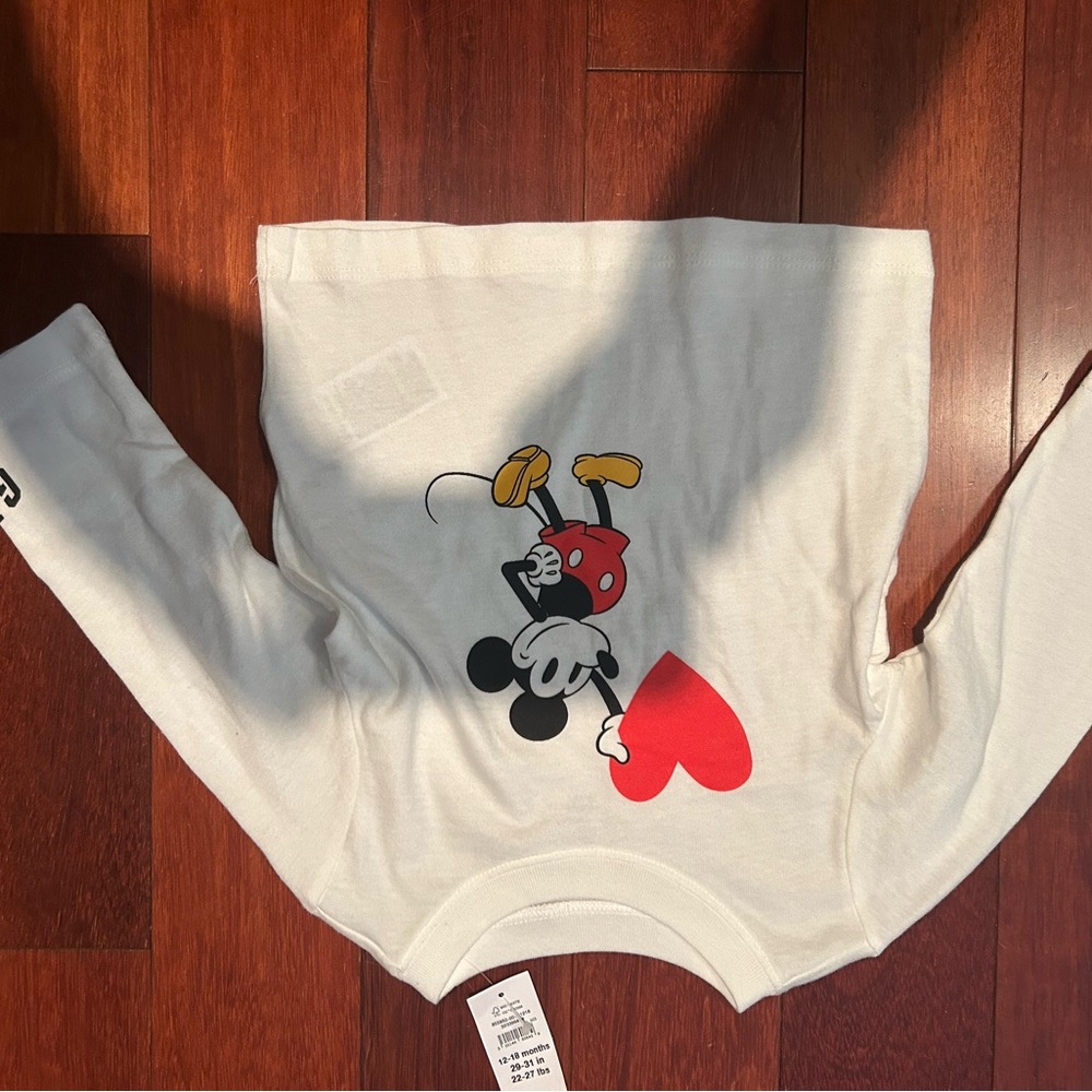 ✅ NWT babyGap x Disney Mickey Mouse Set - 12-18M Outfit & 6-12M Hat - Picture 6 of 10